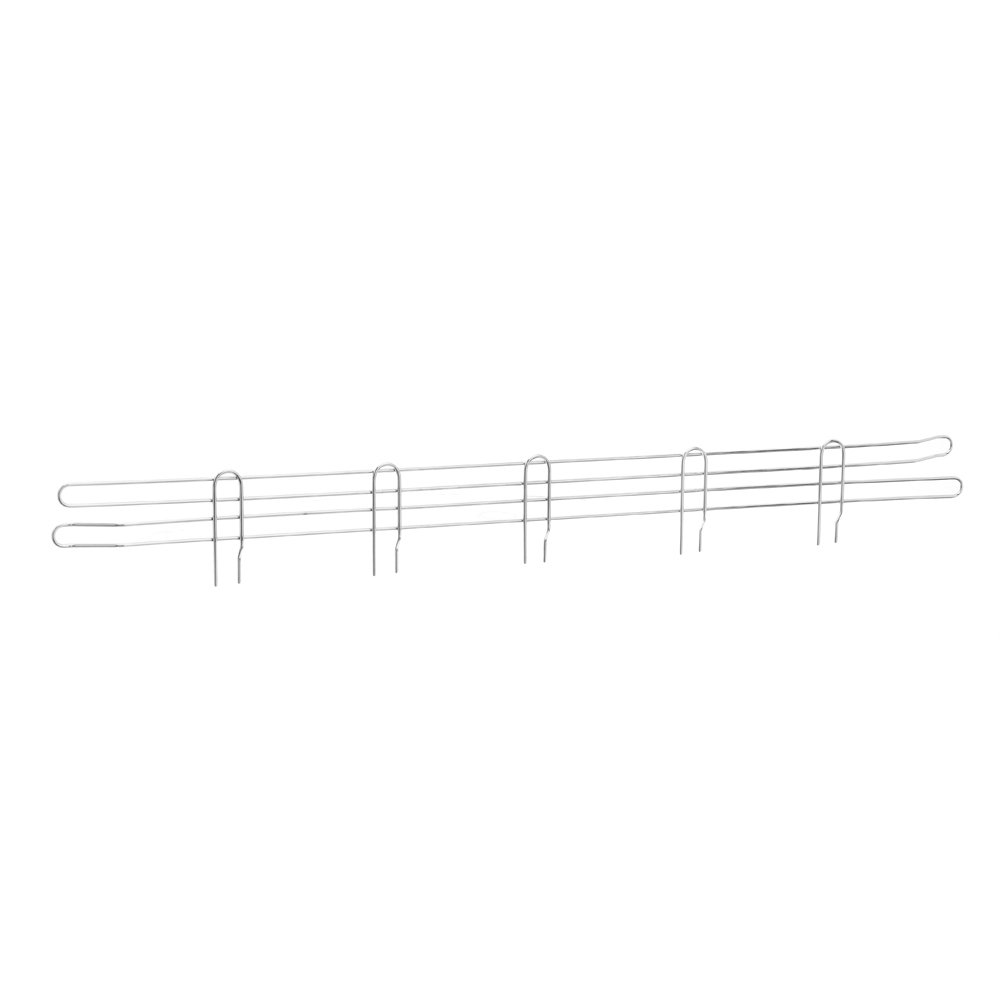 Chrome Shelf Edge for Chrome Wire Shelving - H140mm