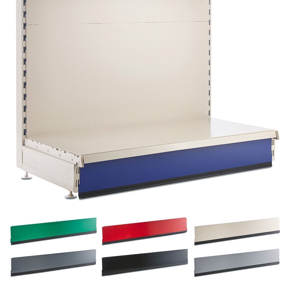 Kick Plinth for Retail Shelving Wall or Gondola Units - W1000mm