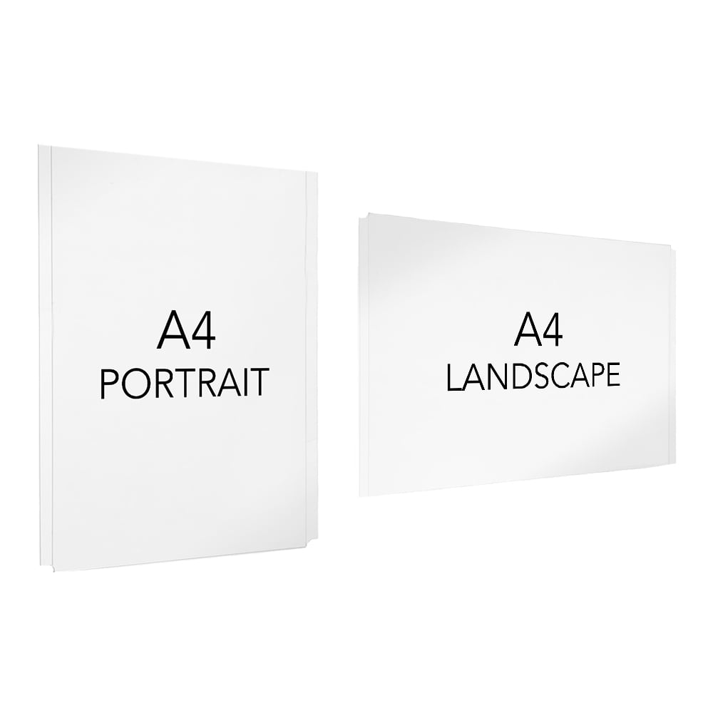 Easy Access Poster Holder - A4 - Cable or Wall-Mounted