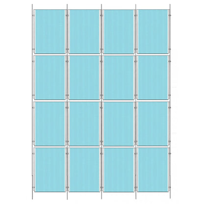 Chrome Ceiling-to-Floor Cable Display Kit - A4 Portrait