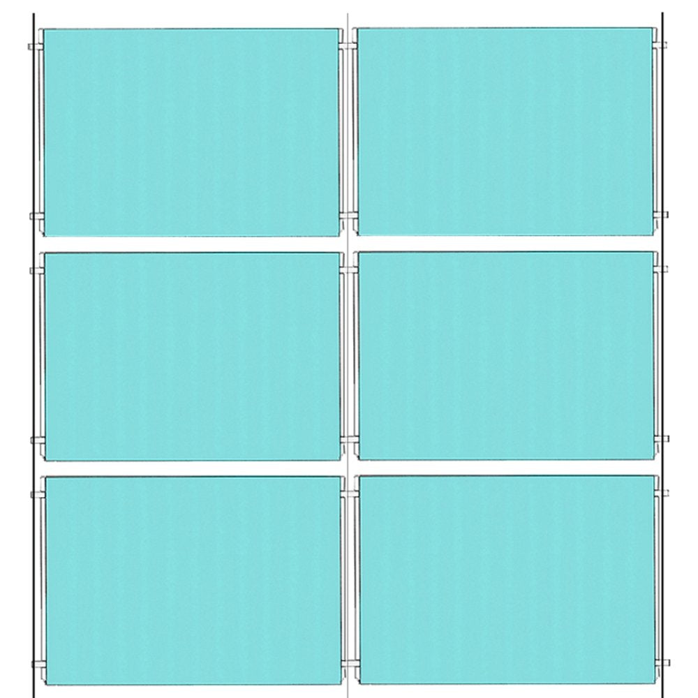 Chrome Ceiling-to-Floor Cable Display Kit - A4 Landscape