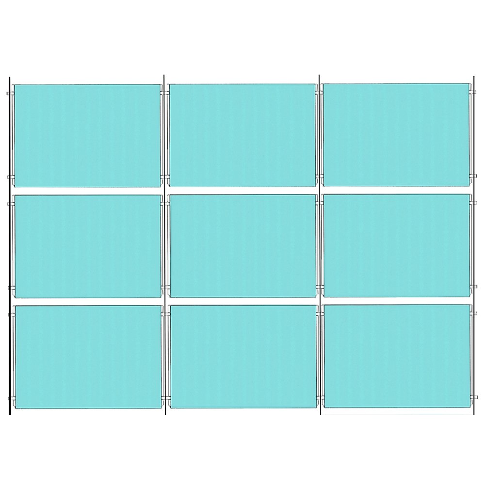 Chrome Wall-Mounted Cable Display Kit - A4 Landscape