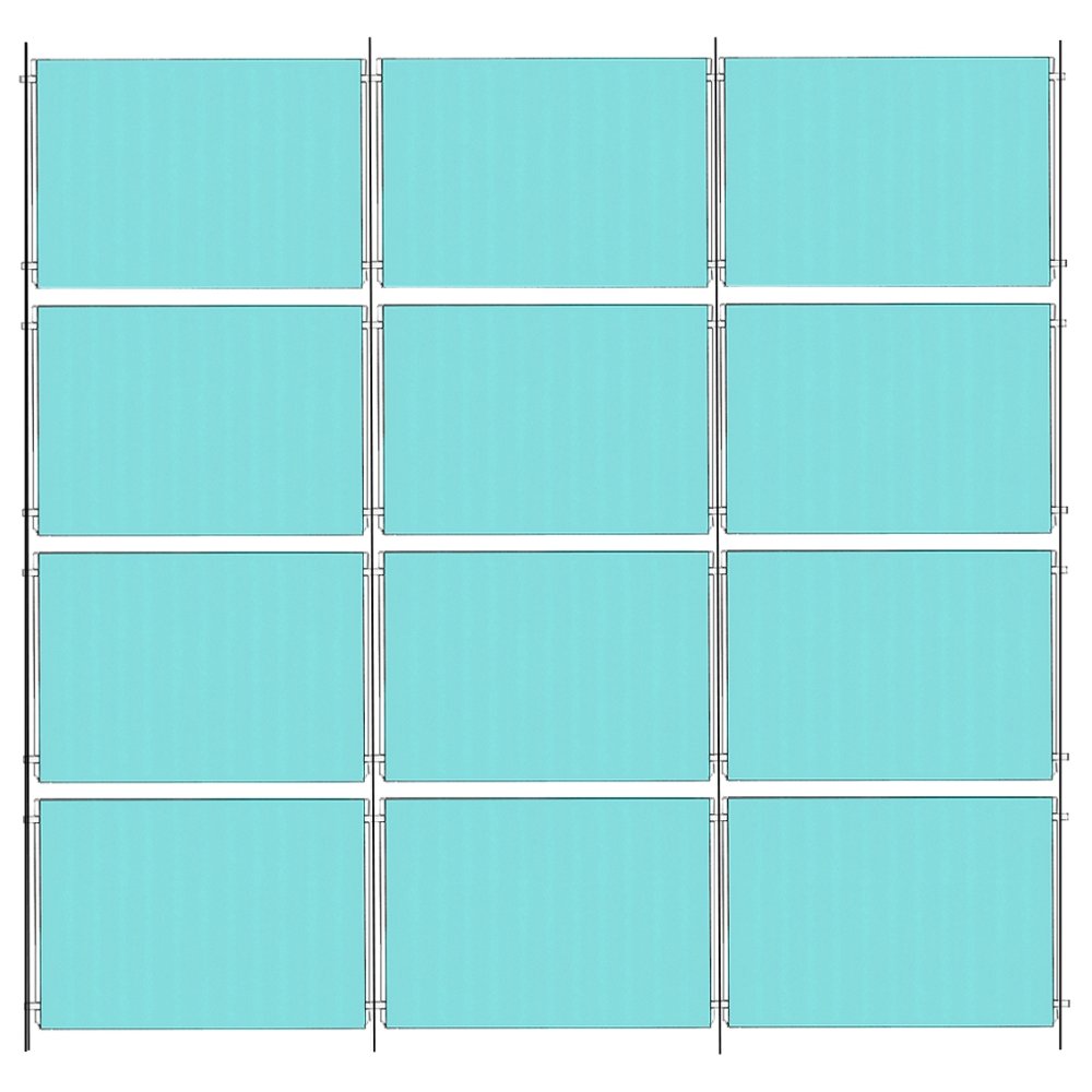 Chrome Wall-Mounted Cable Display Kit - A4 Landscape