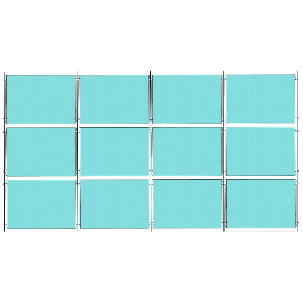 Chrome Wall-Mounted Cable Display Kit - A4 Landscape