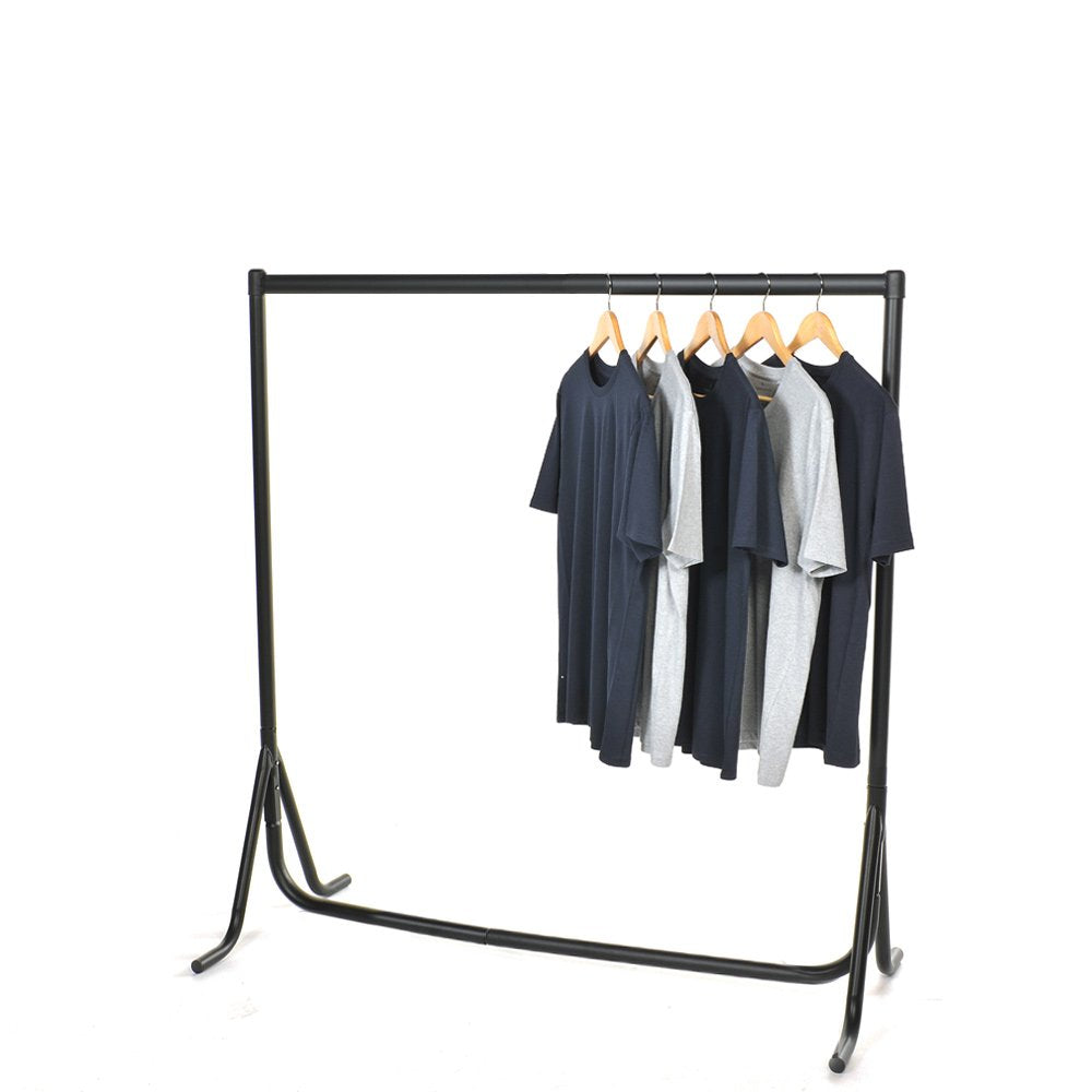 Fishtail Black Heavy-Duty Clothes Rail