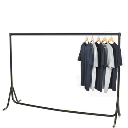 Fishtail Black Heavy-Duty Clothes Rail
