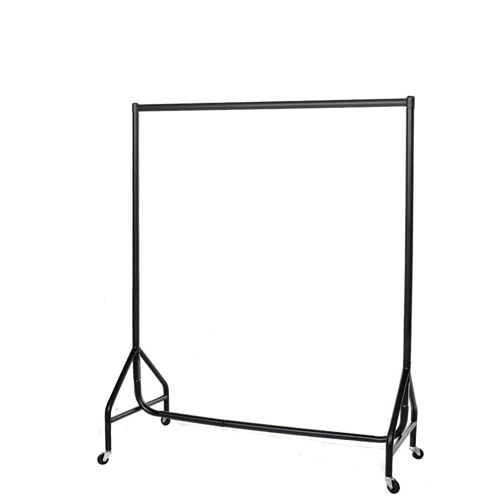 Reinforced Black Heavy-Duty Clothes Rail
