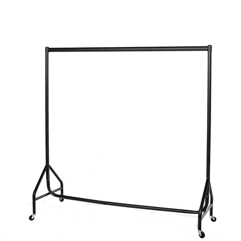 Reinforced Black Heavy-Duty Clothes Rail