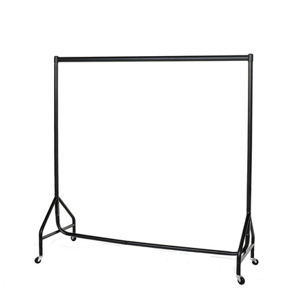 Reinforced Black Heavy-Duty Clothes Rail