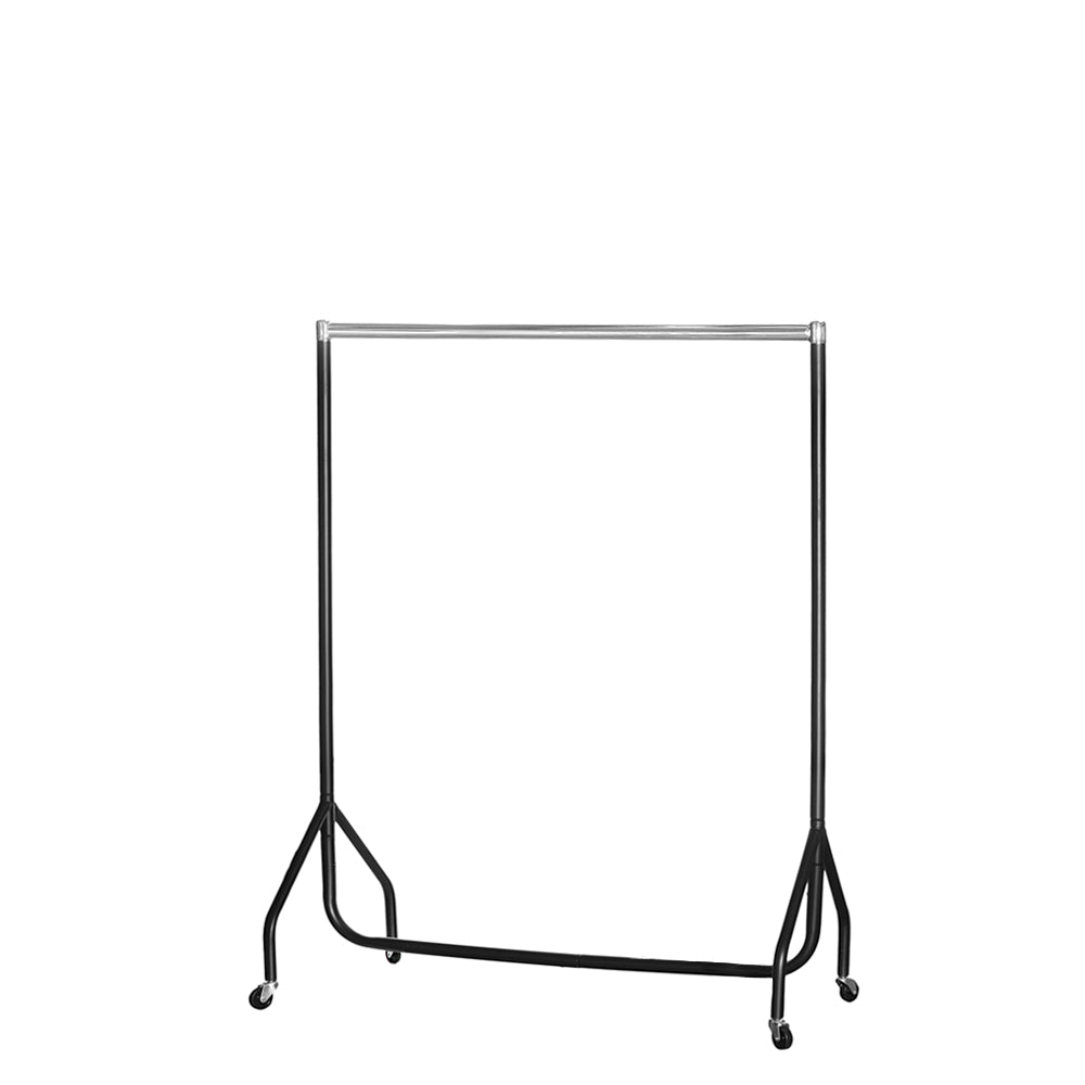 Childrens Black & Chrome Heavy-Duty Clothes Rail