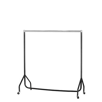Childrens Black & Chrome Heavy-Duty Clothes Rail