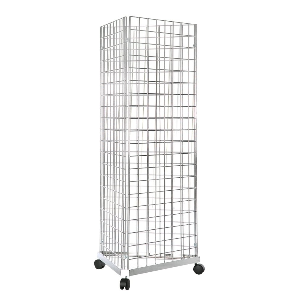 Three-Way Gridwall Mesh Stand - W610 x D610 mm
