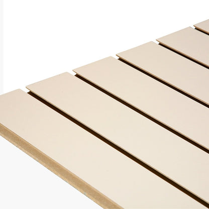 Cream Slatwall Panel - 100mm Centres - 18mm MDF