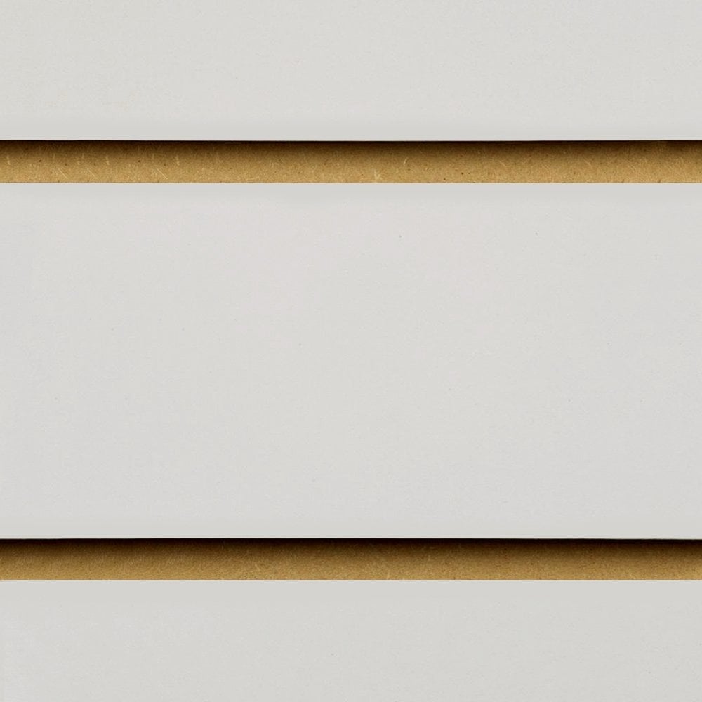 Grey  Slatwall Panel - 100mm Centres - 18mm MDF