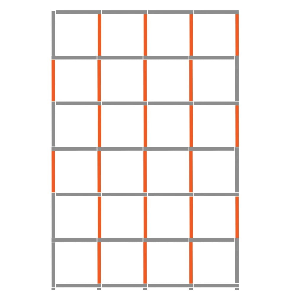 Cube Shelving Display & Storage Unit - 4 x 6
