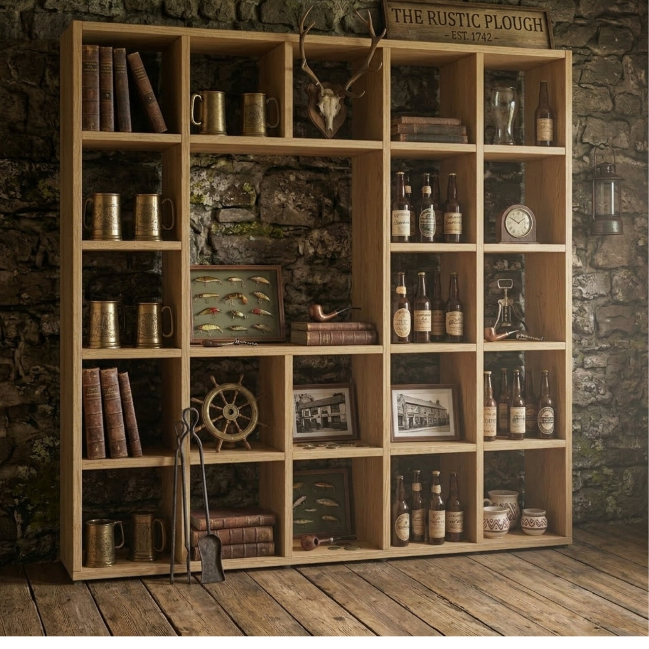 Cube Display & Storage Unit - 5 x 5 (With 2 x 2 Gap)