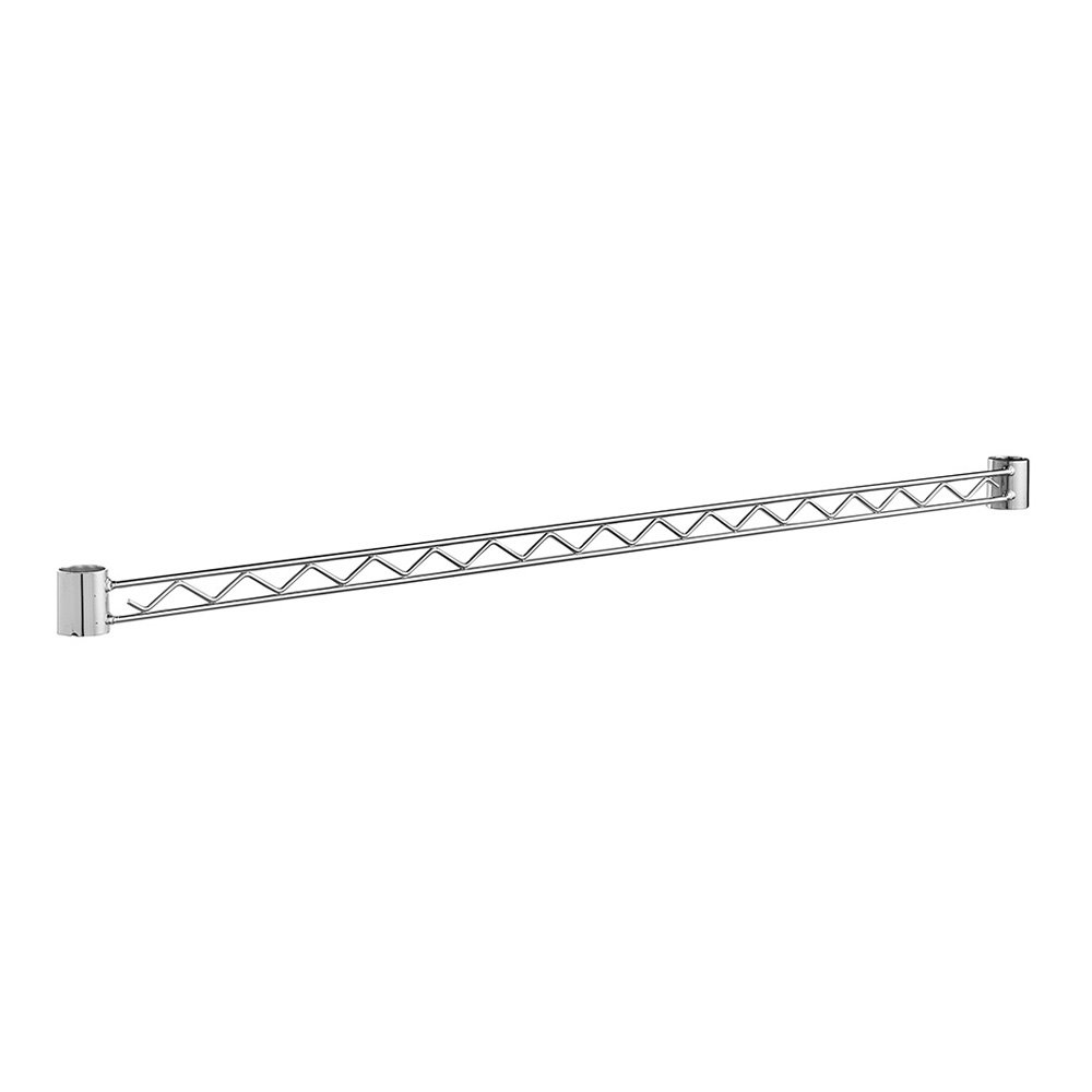 Side or Rear Support Rail for Chrome Wire Shelving