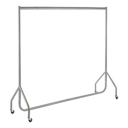 Silver Heavy-Duty Clothes Rail