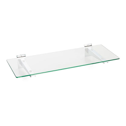 Toughened Glass Shelf and Slatwall Brackets - W600mm