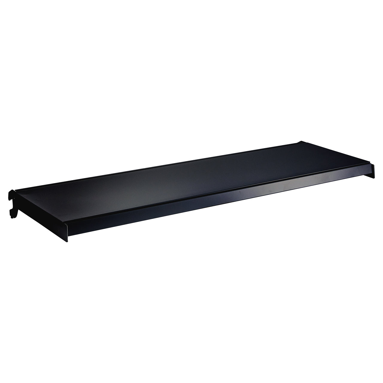 Black Retail Wall Shelving - 3 Bays With 470mm Base Shelf