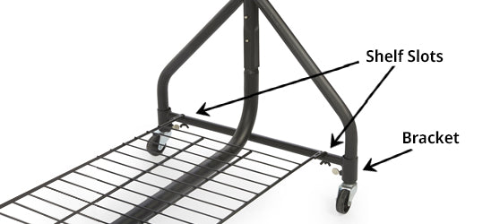 Fit the Bottom Shelf Bracket and Wire Shelf