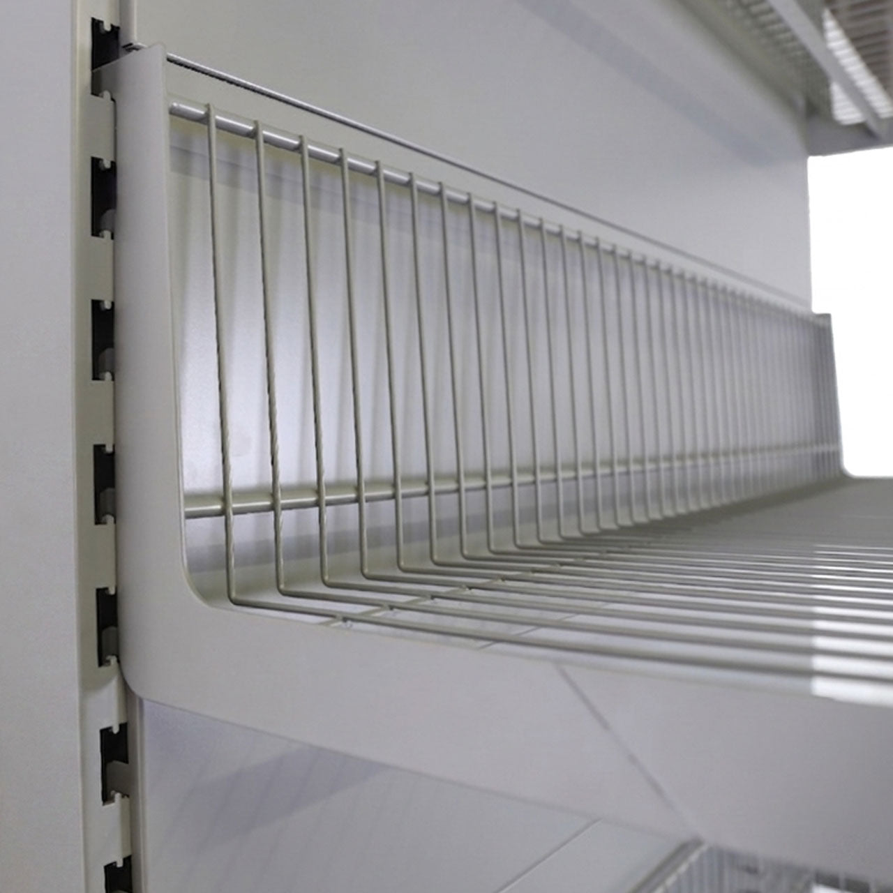 Silver Wire Basket & Brackets for Retail Shelving Units
