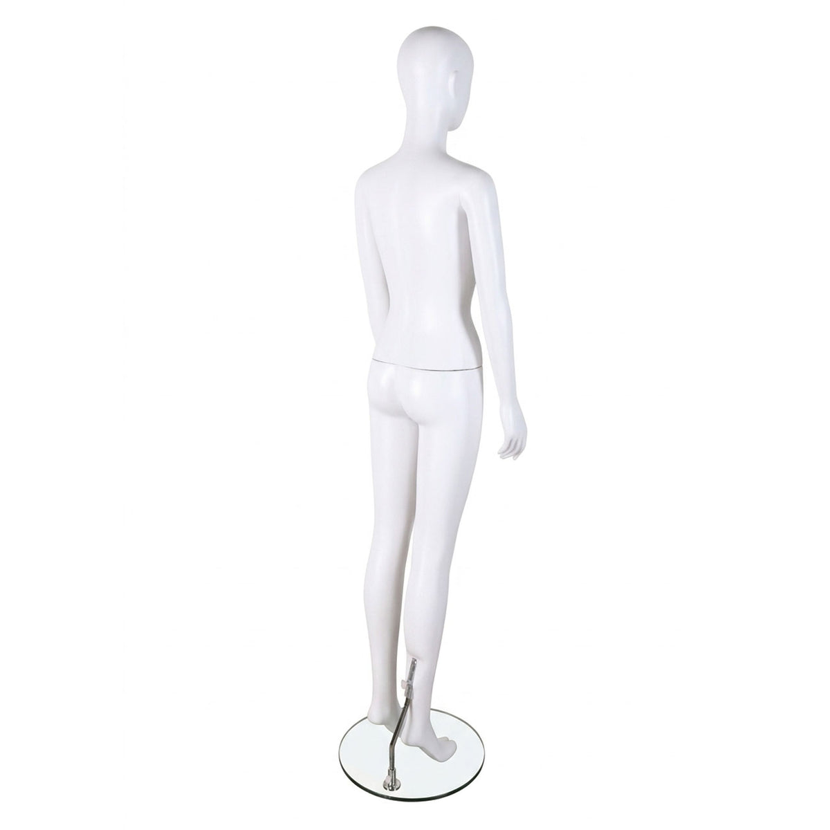 Essentials Female Matt White Semi-Abstract Mannequin - Eco-Friendly Plastic