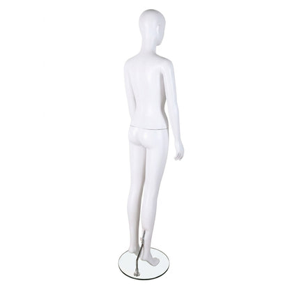 Essentials Female Matt White Semi-Abstract Mannequin - Eco-Friendly Plastic