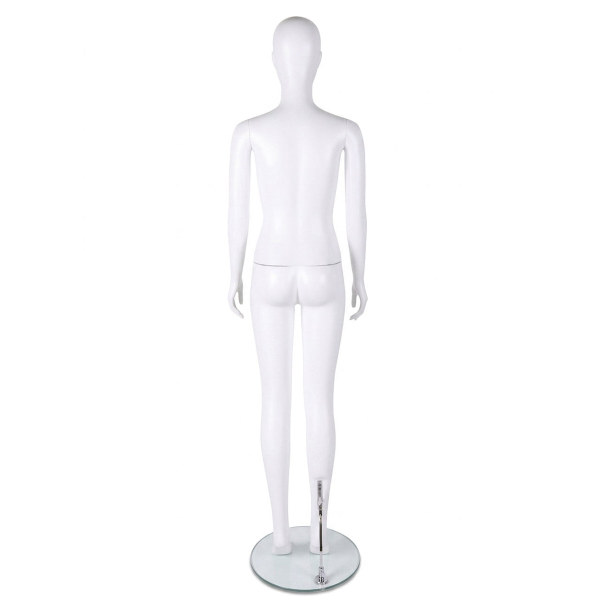 Essentials Female Matt White Semi-Abstract Mannequin - Eco-Friendly Plastic