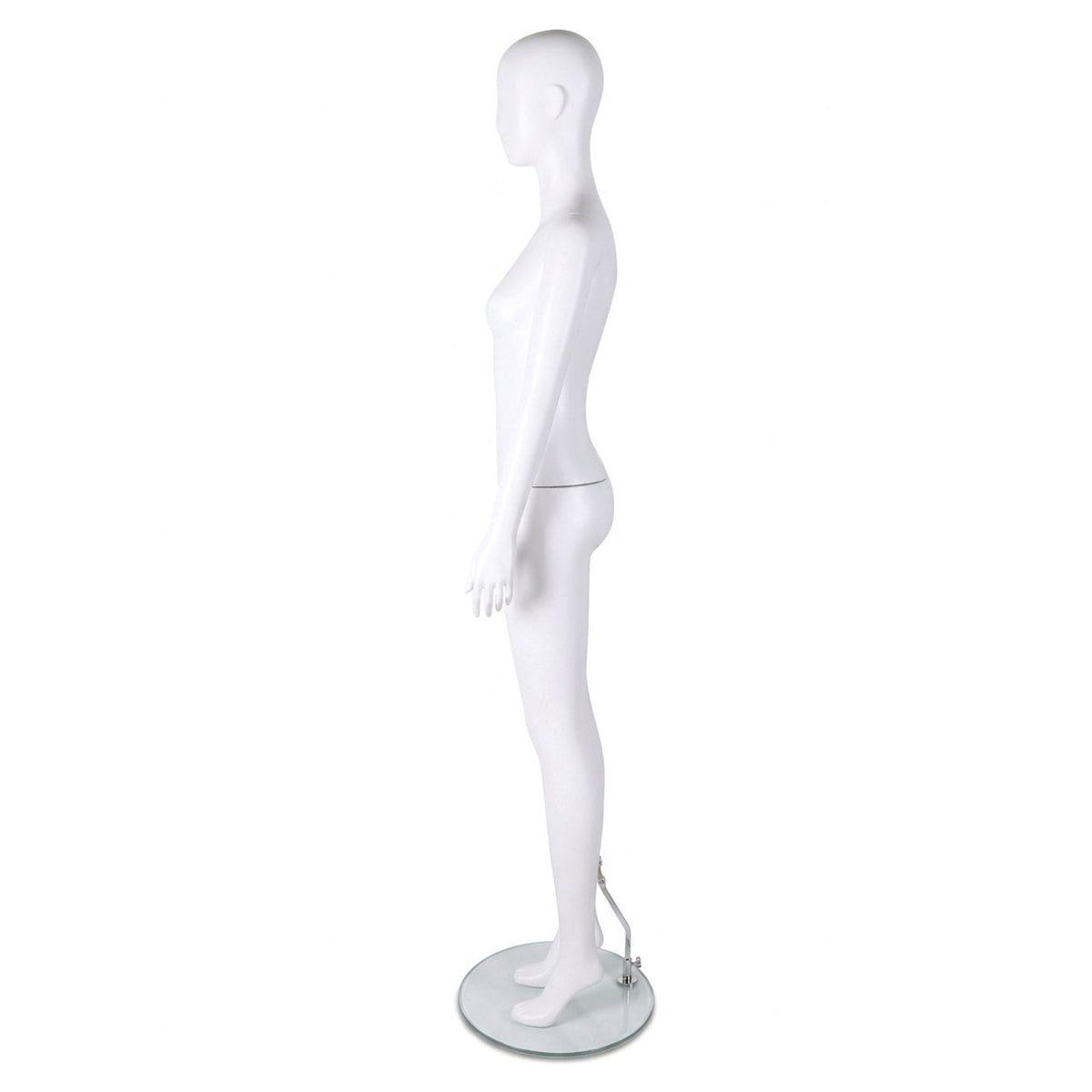 Essentials Female Matt White Semi-Abstract Mannequin - Eco-Friendly Plastic