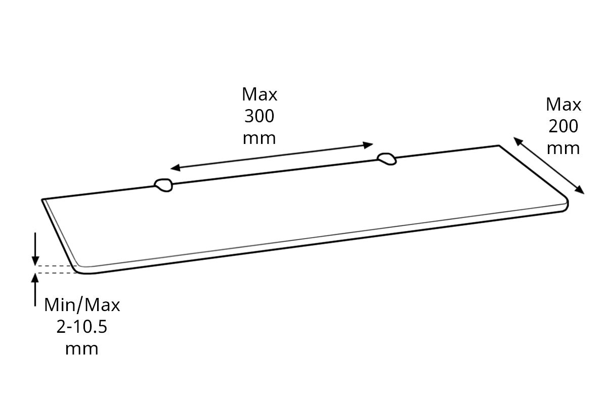 Spacing for Chrome Wall-Fix Clips