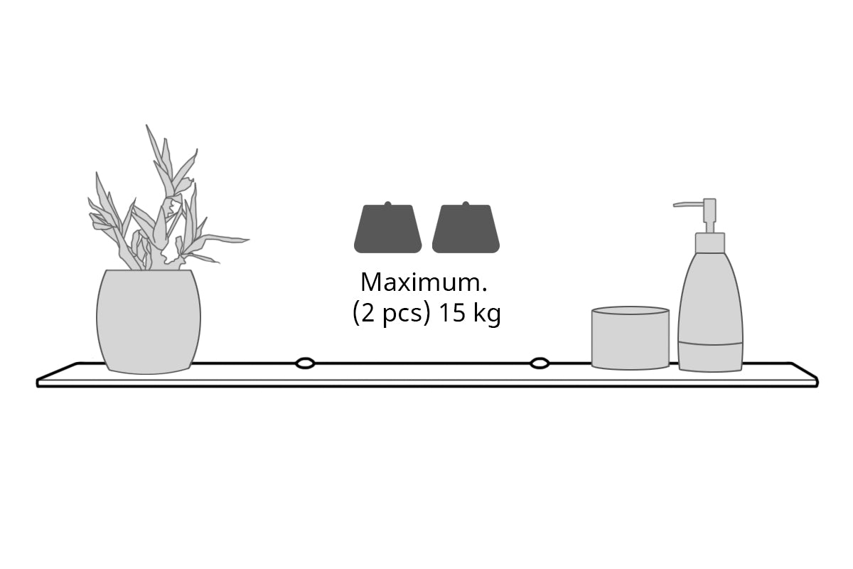 Weight Loading for Chrome Wall-Fix Clips