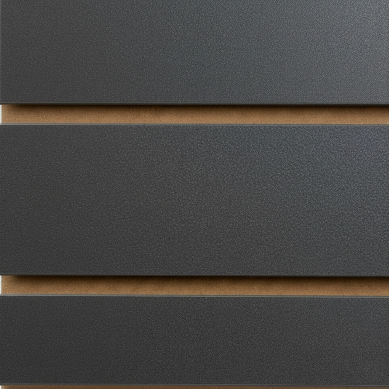 Graphite Grey Slatwall Panel - 100mm Centres - 18mm MDF