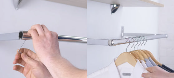 2. Tighten grub screws and add End Caps