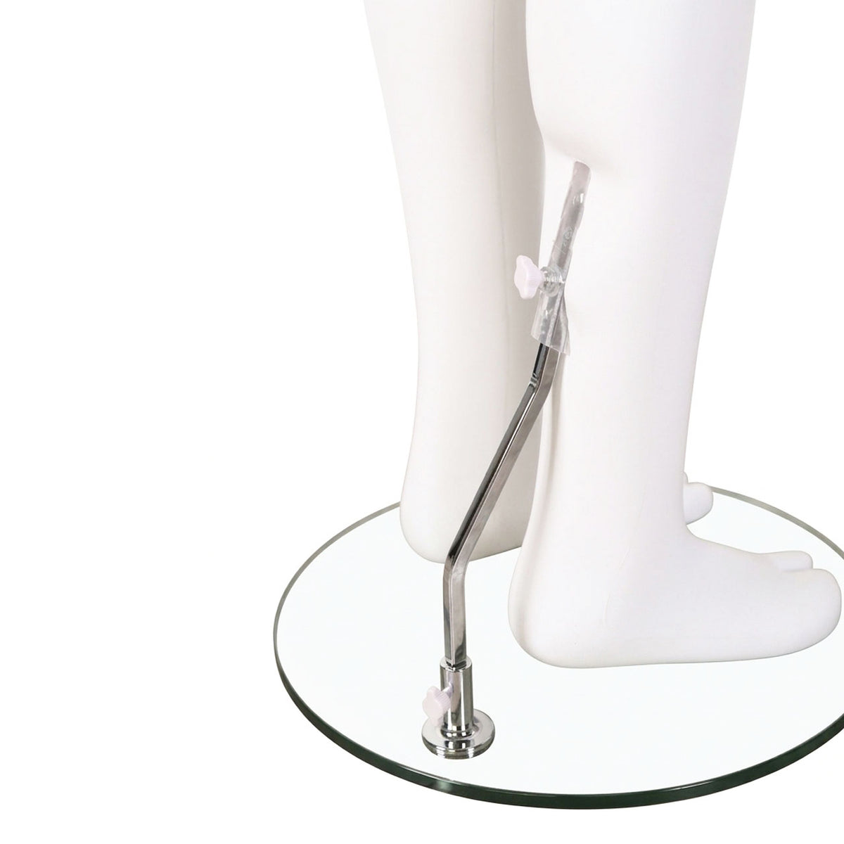 Essentials Male Matt White Semi-Abstract Mannequin - Eco-Friendly Plastic