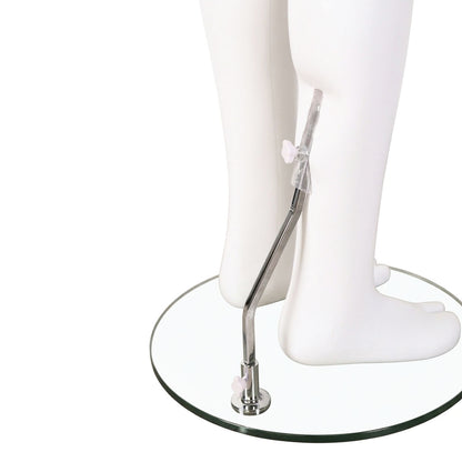 Essentials Male Matt White Semi-Abstract Mannequin - Eco-Friendly Plastic