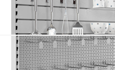 <strong>Combine Shelves & Hanging Displays</strong>