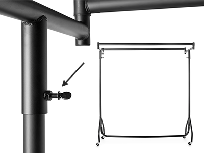 Fit the double parallel rail brackets to the Uprights