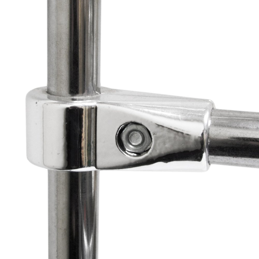 Chrome 3-Way Clamp Fitting for 25mm Dia. Chrome Tube Rail