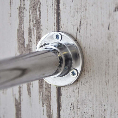 1m Alcove Chrome Tube Hanging Clothes Rail