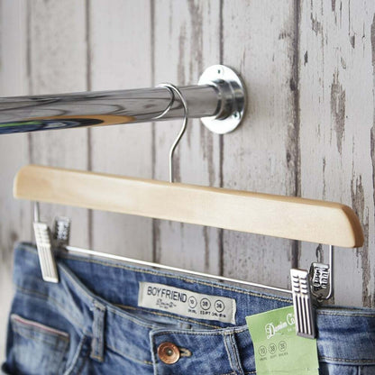 3m Heavy Duty Alcove Hanging Clothes Rail with 2 Support Arms