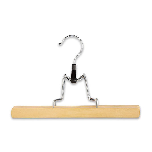 Wooden Trouser/Skirt Clamp Hanger with Velvet Liner - 25 cm