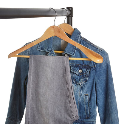 Wooden Hangers with Broad Shoulders - 45 cm