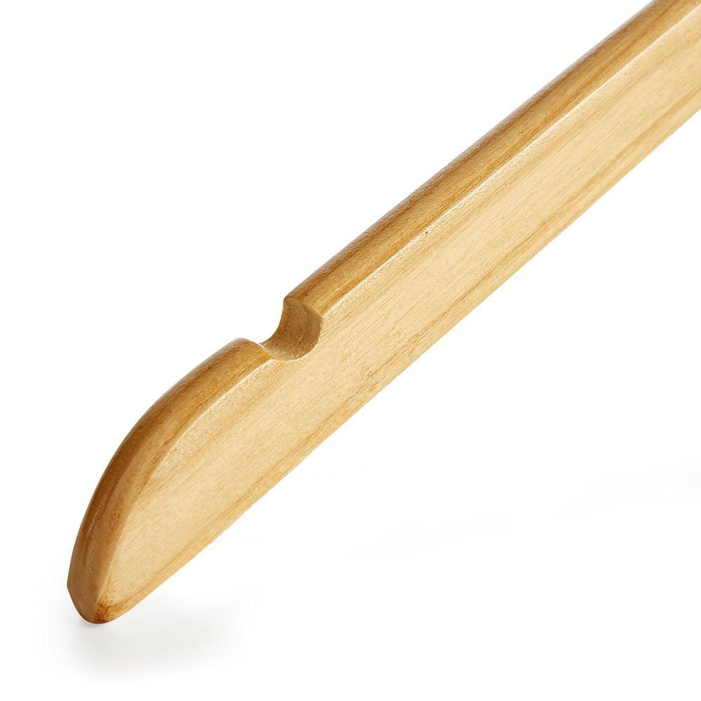 Wooden Flat Profile Hangers with Shoulder Notches - 45cm