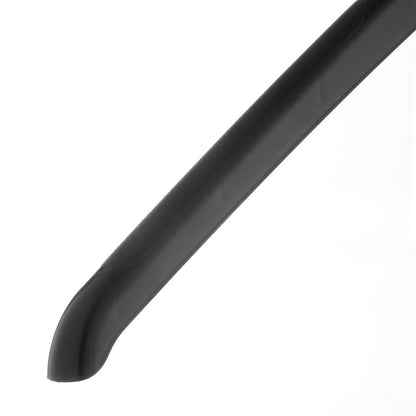 Black Plastic Clothes Hangers with Thick Textured Arms - 45 cm