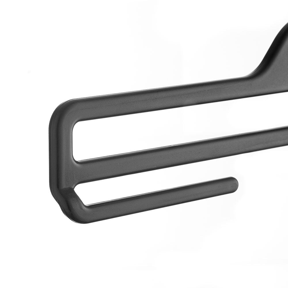 Black Plastic Trouser Hangers with Under Bars - 35.5 cm