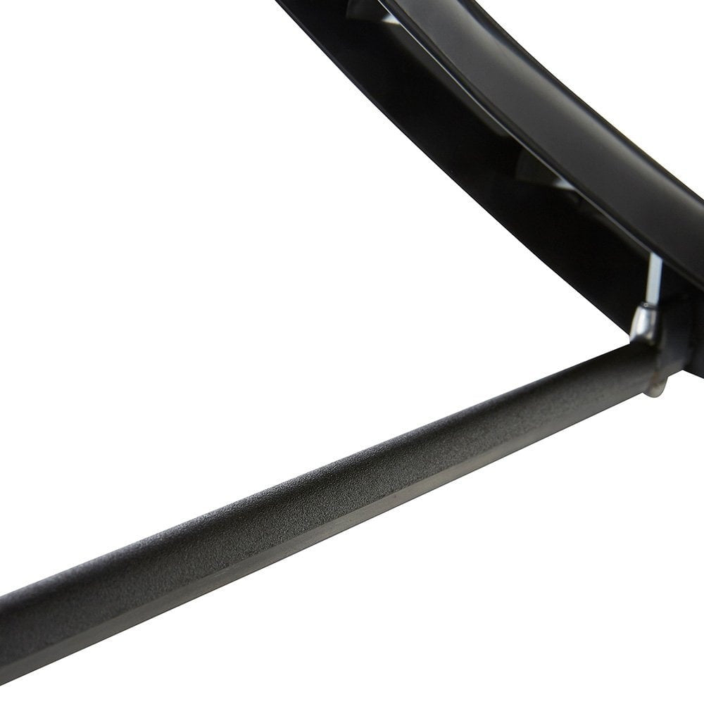 Black Plastic Suit Hangers with Trouser Bar - 44.5 cm