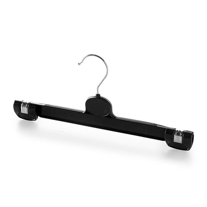 Black Plastic Children's Straight Clip hangers - 30cm