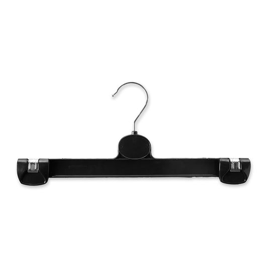Black Plastic Children's Straight Clip hangers - 30cm