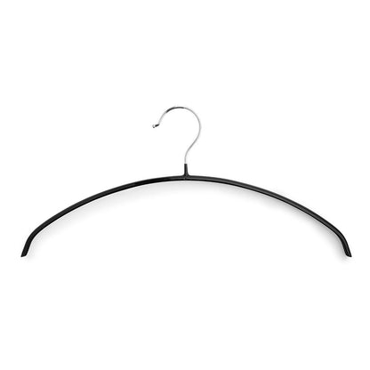 Black Metal Arched Knitwear Hangers with Non-Slip Coating - 40cm